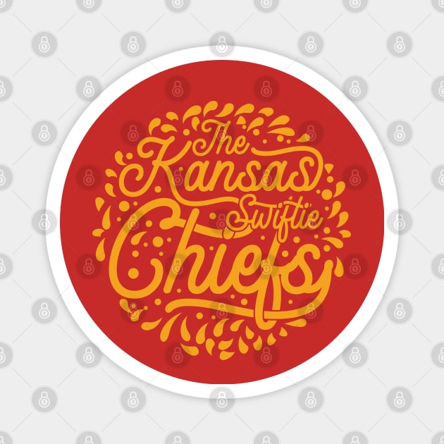 The Kansas Swiftie Chiefs v6 Magnet by Emma